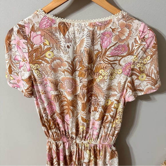 Spell & The Gypsy Jungle Floral boho Mini Dress with Pockets size XS - Picture 9 of 16